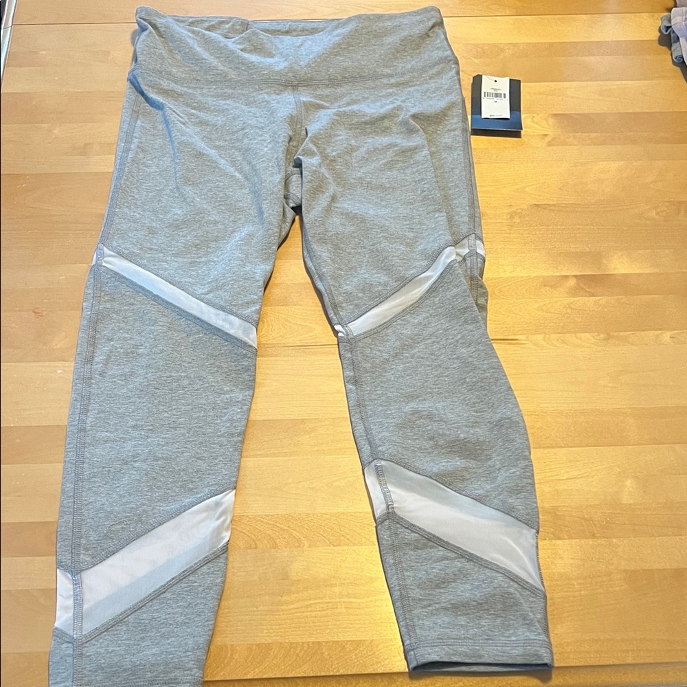 Gap Fit Gray and White Leggings